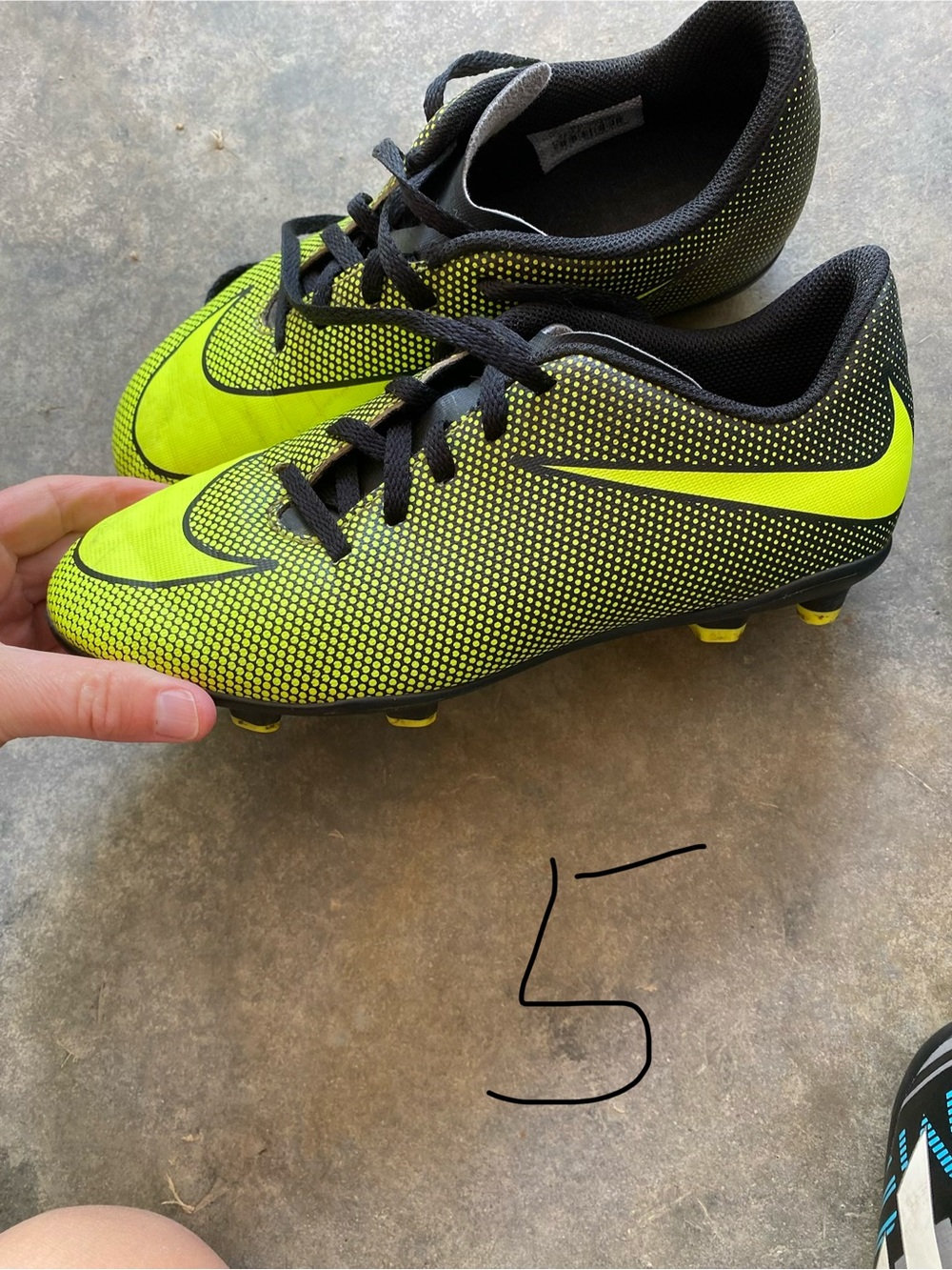 Nike Kids Soccer Cleats Neon Yellow and Black